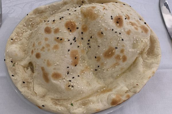 Naan cuit au tandoor